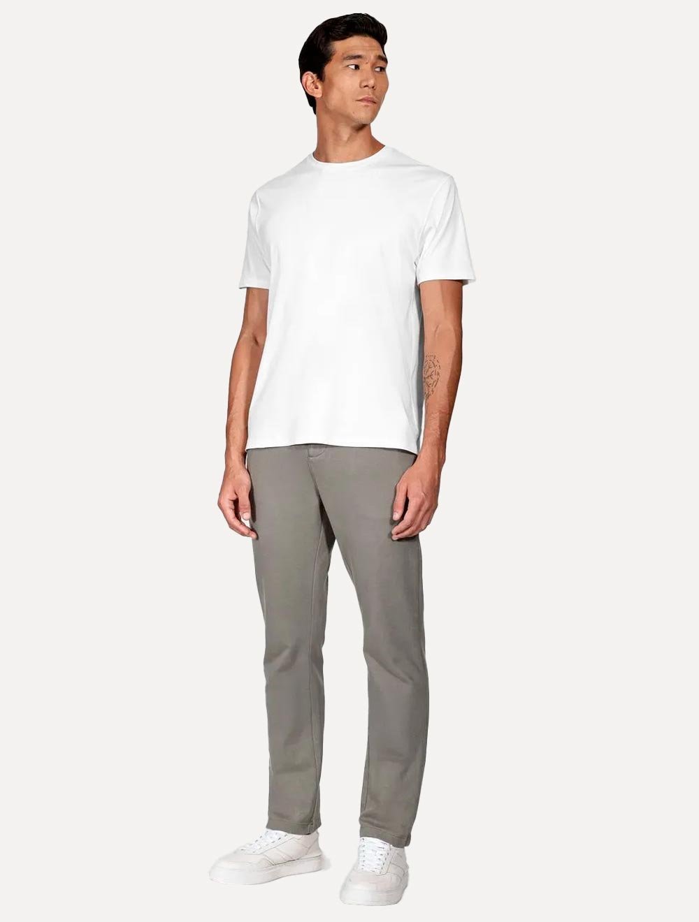 Camiseta Aramis Masculina Basic Lisa Mono Liquid Cotton Branca