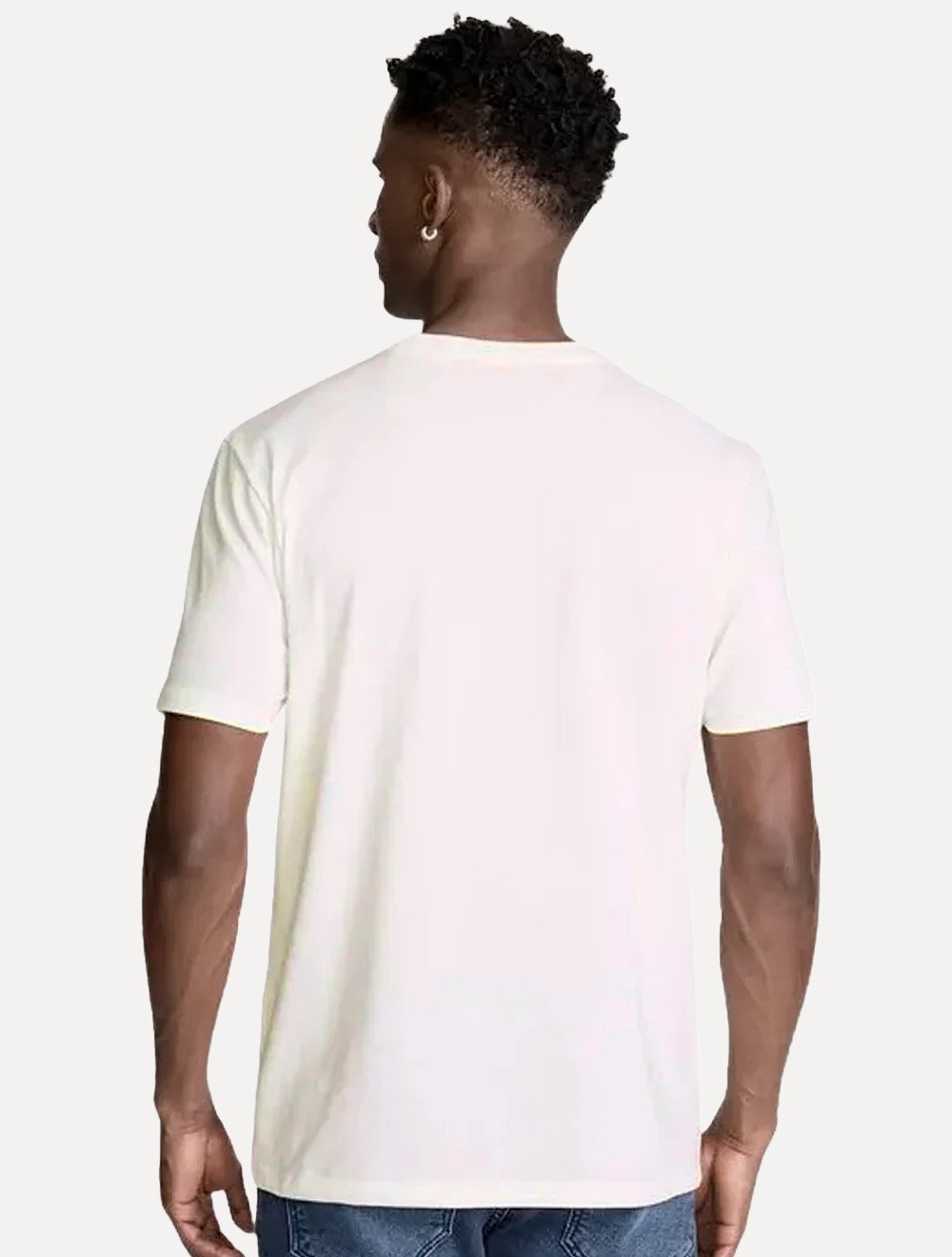 Camiseta John John Masculina Relaxed Double Sid Off White