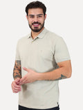 Polo Aramis Masculina Piquet Inner Detail Cáqui Claro