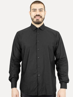Camisa Dudalina Masculina Comfort Superfine Cotton Dark Logo Lisa Preta