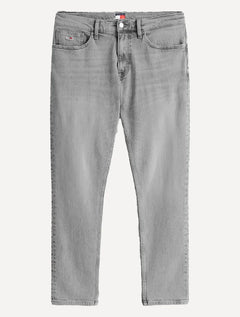 Calça Tommy Jeans Masculina Slim Austin Stone Cinza Escuro