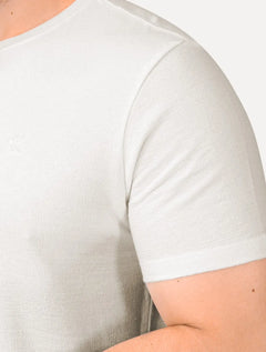 Camiseta Calvin Klein Jeans Masculina Soft CK Logo Off-White