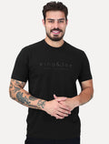 Camiseta King & Joe Masculina Premium Cotton Flex Estampada Preto