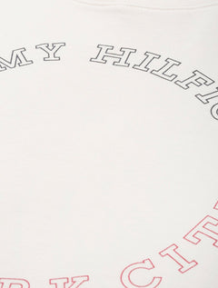 Moletom Tommy Hilfiger Masculino Crewneck Monotype Roundall Off-White