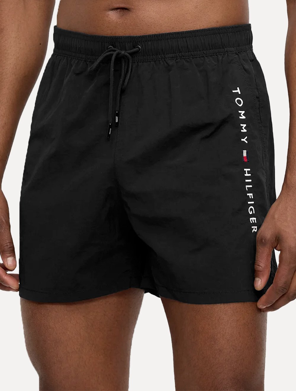 Short Tommy Hilfiger Masculino Medium Drawstring Zip Pocket Preto