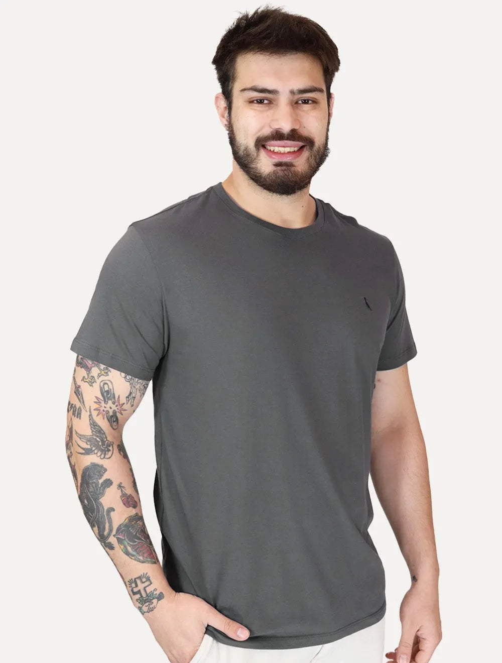 Camiseta Reserva Masculina Basic Woodpecker Chumbo