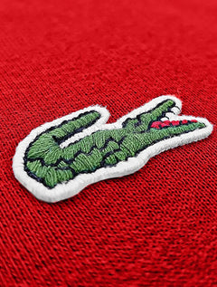 Moletom Lacoste Masculino Sport Fleece Hoodie Full Zip Vermelho