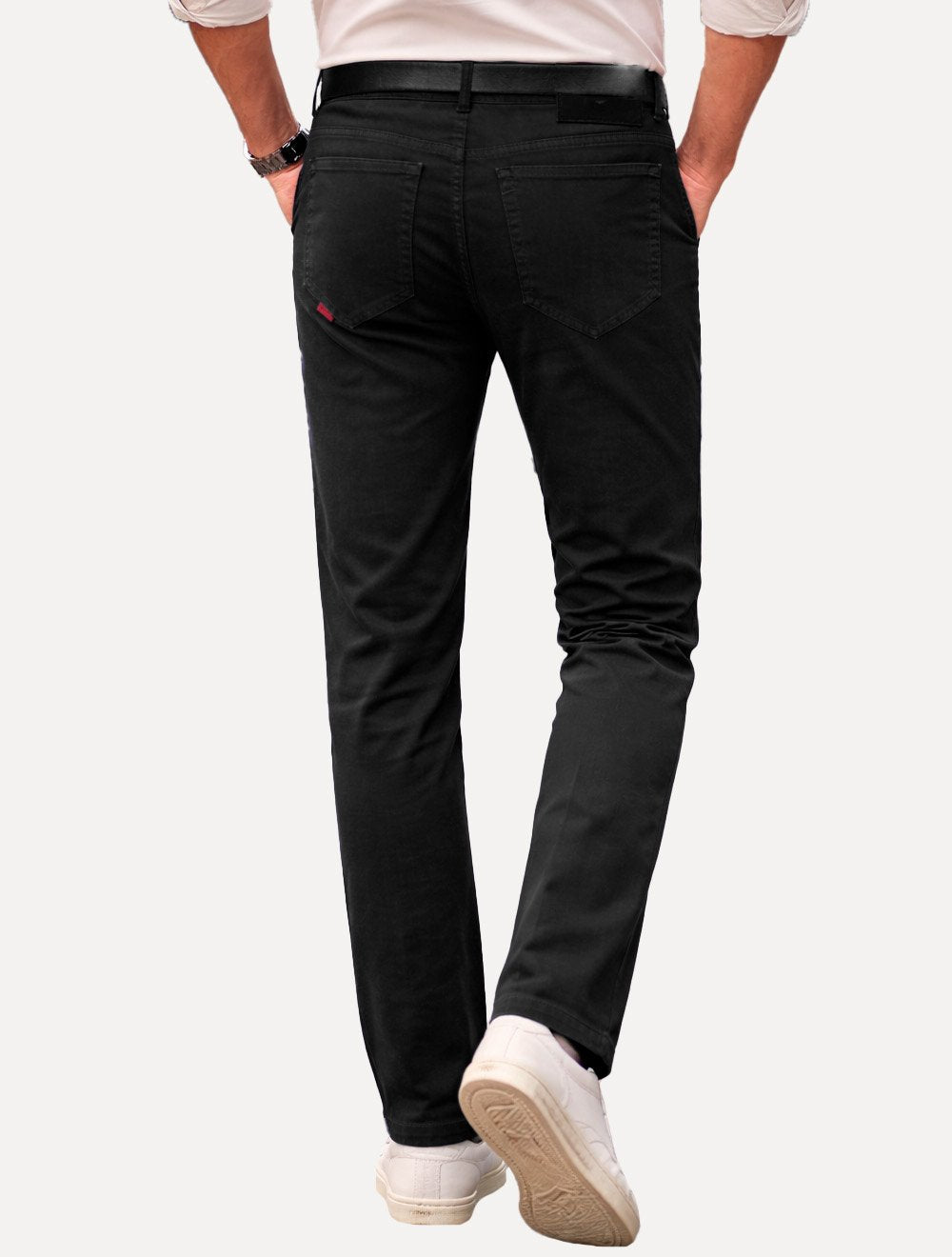 Calça Ellus Masculina Sarja Slim Color Twill Power Preta
