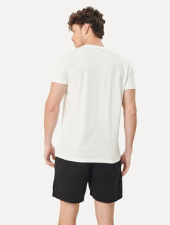 Camiseta King & Joe Masculina Slim Eco Crewneck Pocket Off-White