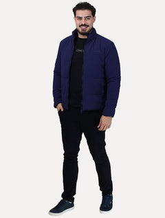Jaqueta Ellus Masculina Nylon Puffer Wrinkle Azul Marinho