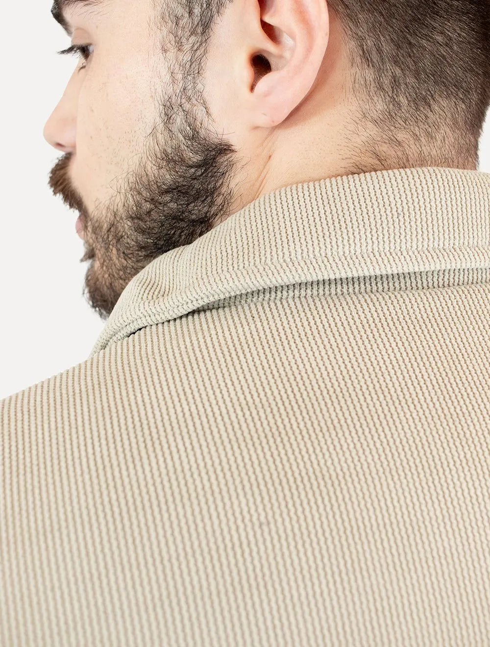 Jaqueta Dixen Masculina Cotelê Canelada Pockets Button Areia