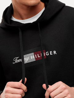 Moletom Tommy Hilfiger Masculino Brand Love Hoodie Preto