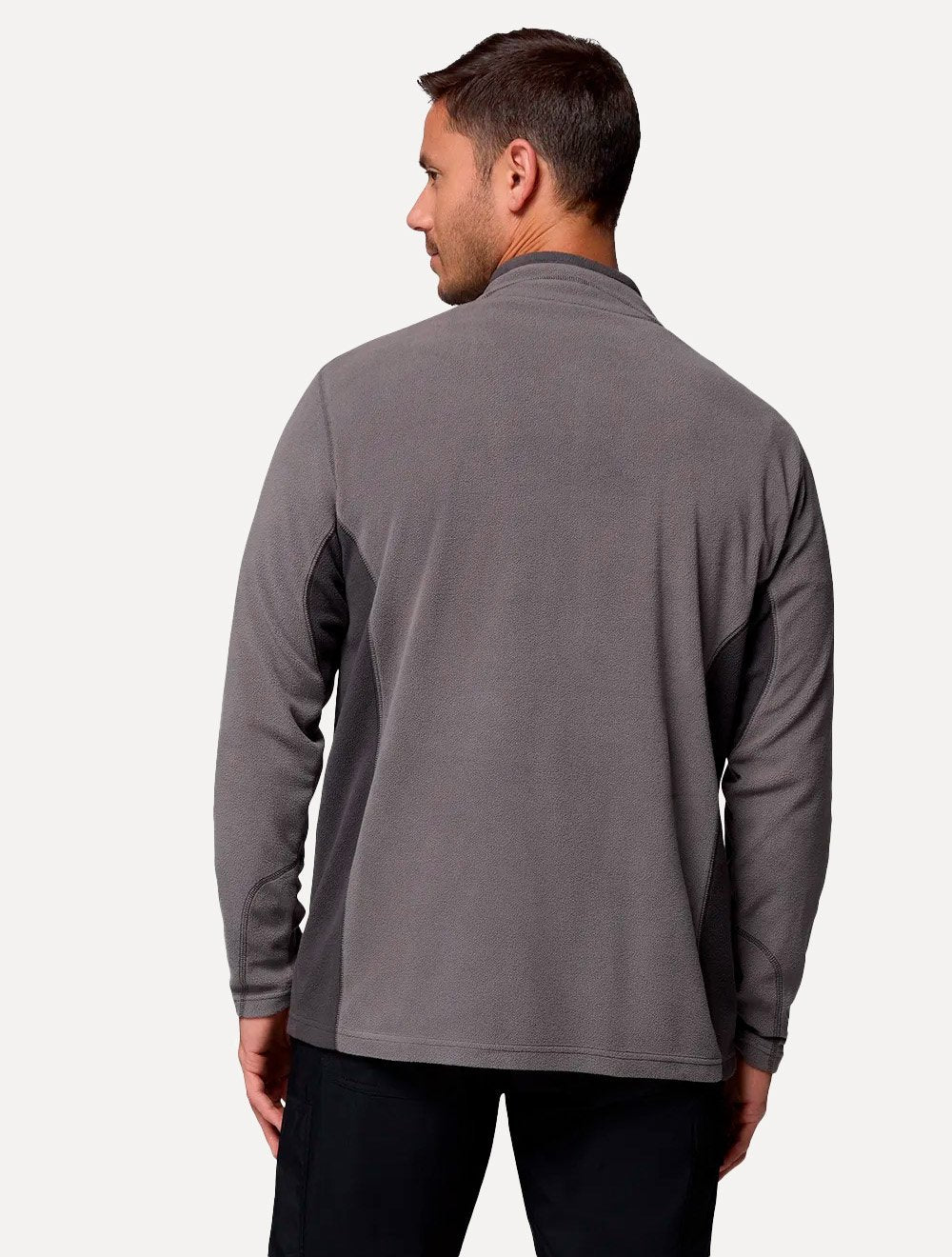Blusa Columbia Masculina Klamath Range II Grey Half Zip Cinza