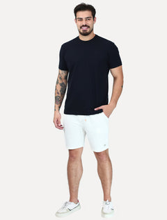 Bermuda King & Joe Masculina Moletom Comfort Logo Off White