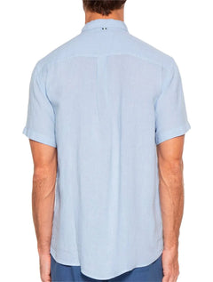 Camisa Reserva Masculina Manga Curta Nova Paraty Azul Médio