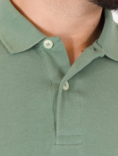 Polo Aramis Masculina Basic Piquet Mono Verde Menta
