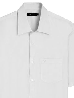 Camisa VR Masculina Casual Manga Curta Pocket Silicon Oil Branca