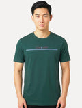 Camiseta John John Masculina Regular Fit Simple Lines Verde Escuro