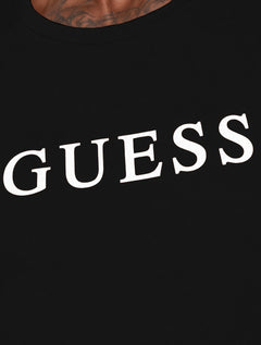 Camiseta Guess Feminina Silk Classic Logo Preta
