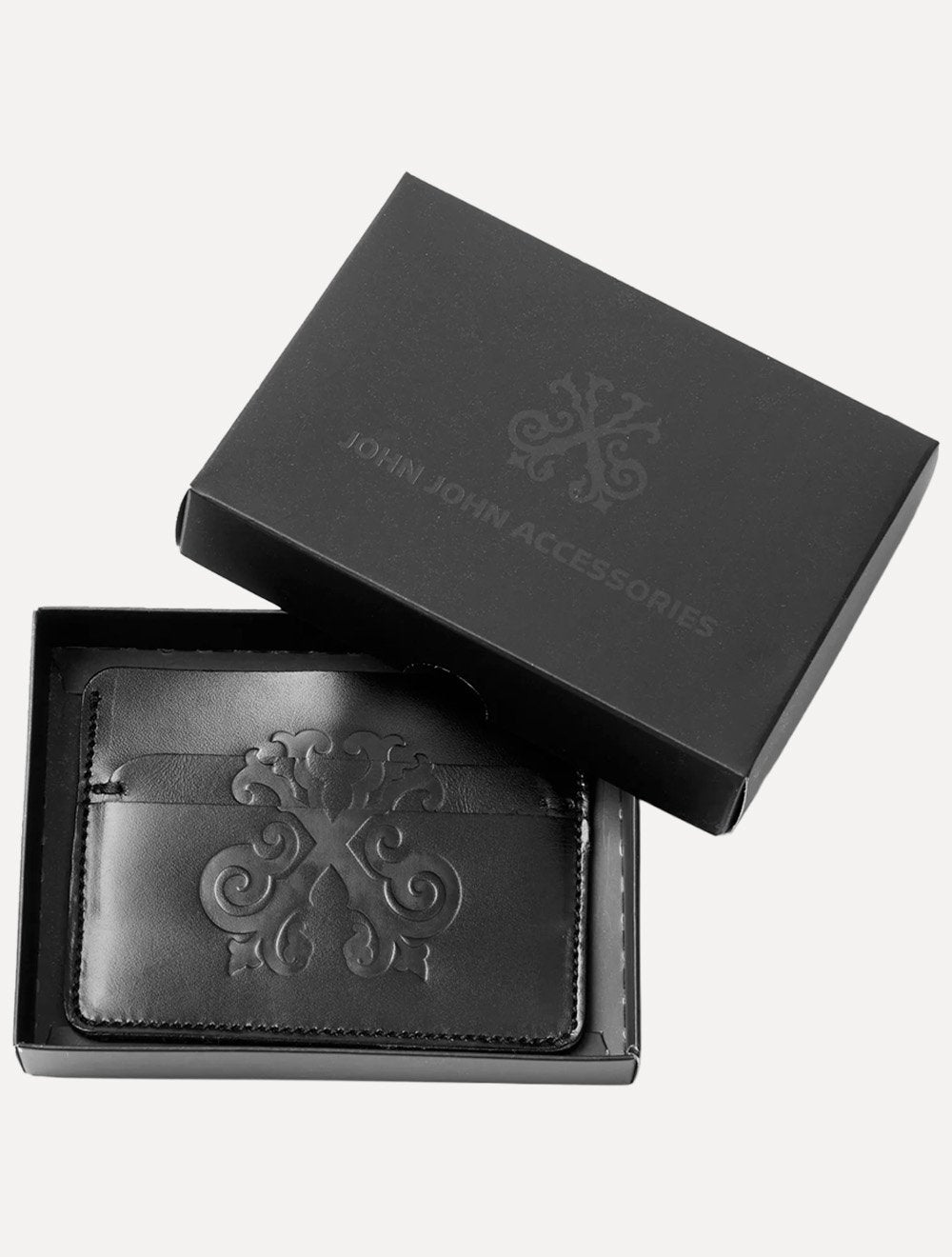 Porta Cartão John John Masculina Couro Cartão Wade Black