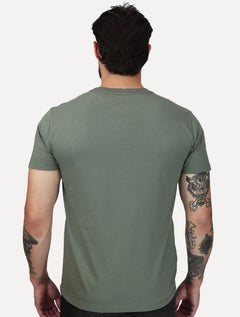 Camiseta John John Masculina Slim Fit Simple Verde Claro