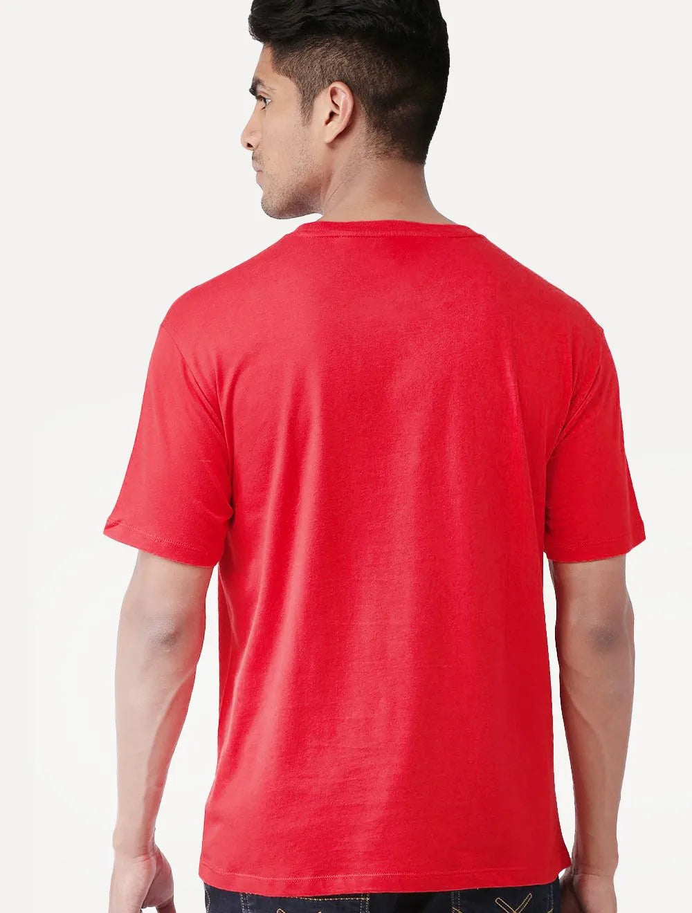 Camiseta Tommy Jeans Masculina Slim C-Neck Flag Vermelha
