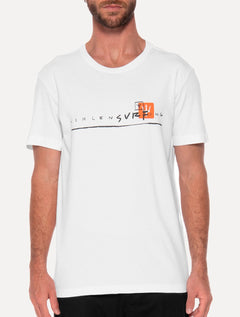 Camiseta Osklen Slim Stone Osklensurng Traco Branca