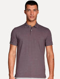 Polo Aramis Masculina Regular Basic Piquet Roxo Mescla