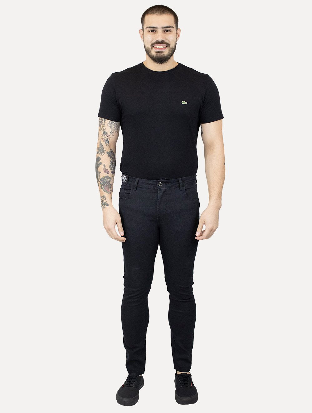 Calça Ellus Jeans Masculina Skinny Sprouting Black Preta