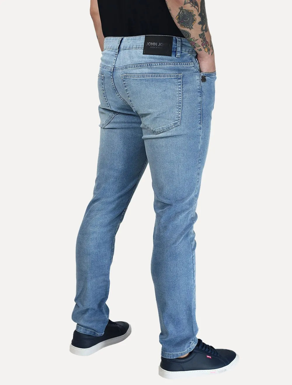 Calça John John Jeans Masculina Skinny Low US Azul Claro
