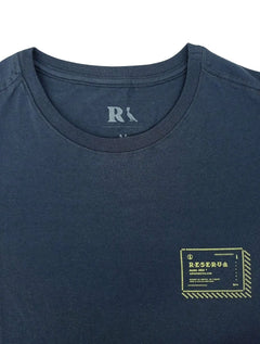 Camiseta Reserva Masculina Regular Estampa Hack Azul Marinho