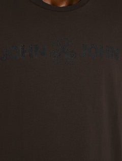 Camiseta John John Masculina Regular Fit Basic Marrom Escuro