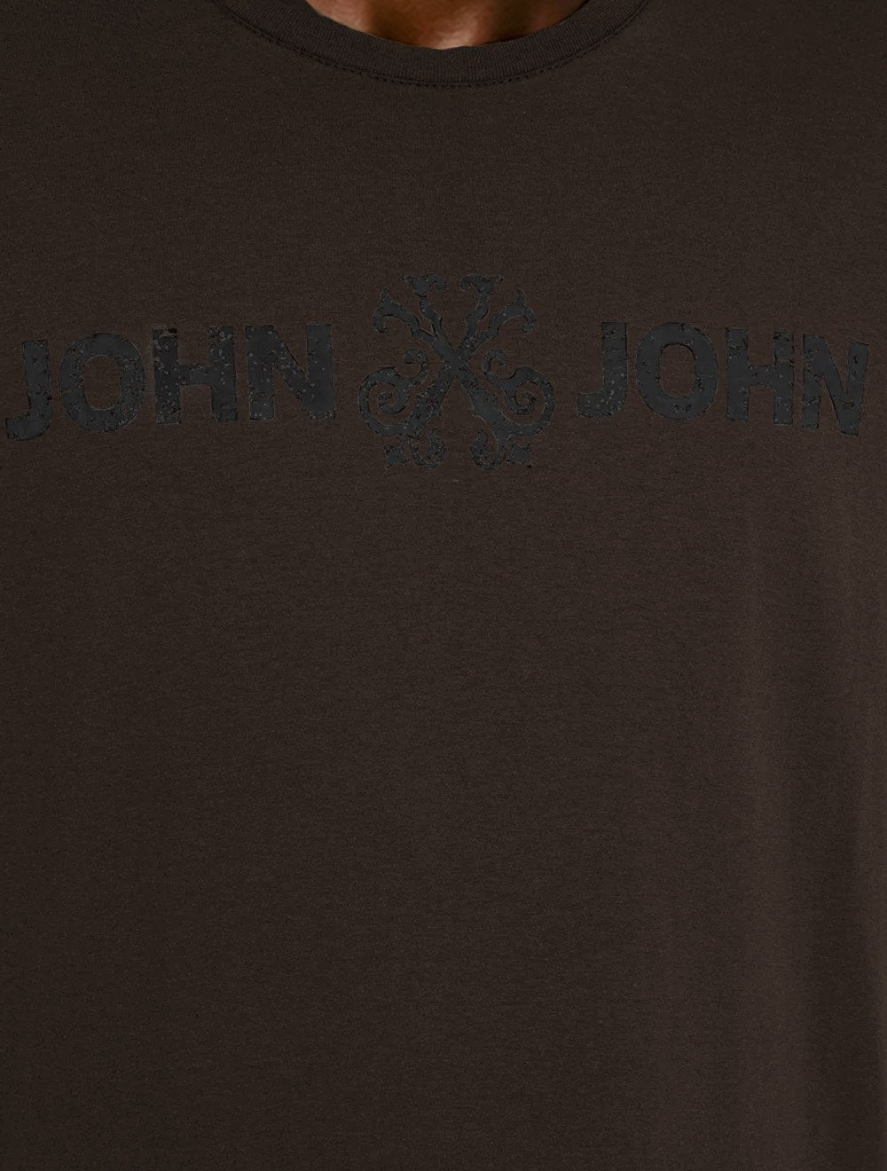 Camiseta John John Masculina Regular Fit Basic Marrom Escuro