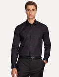 Camisa Aramis Masculina Slim Tricoline Stretch Preta