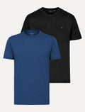 Kit Camisetas Aramis | Masculina Basic Lisa Azul Alumínio/Preta