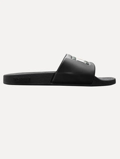 Chinelo Tommy Jeans Slide Essential Jeans Flag Pool Preto