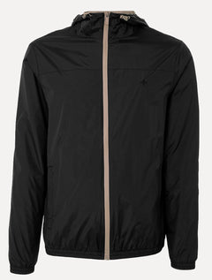 Jaqueta Dudalina Masculina Nylon Hoodie Corta Vento Color Preta