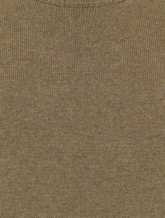 Suéter Dudalina Masculino Tricot Textura Rustic Cáqui Médio