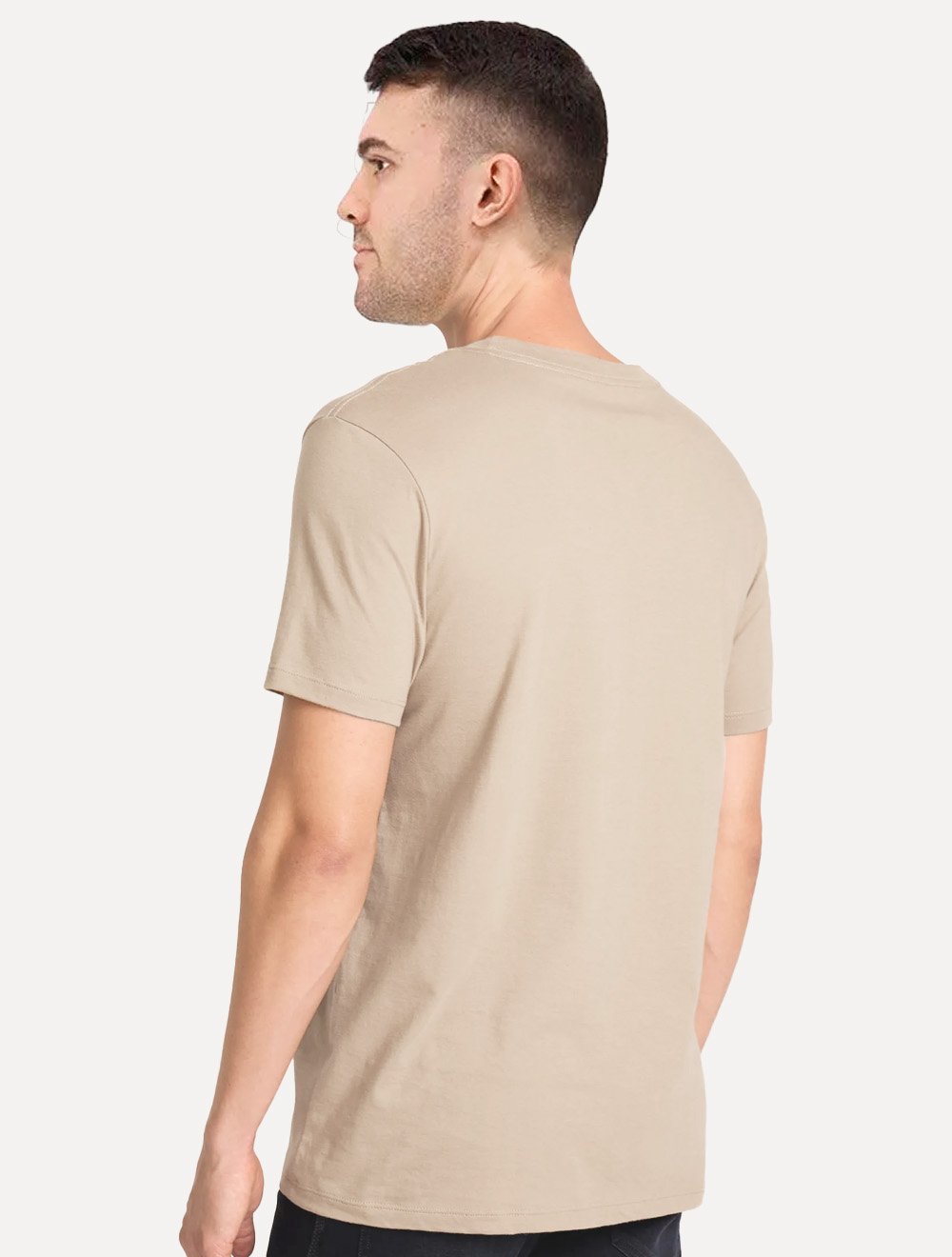 Camiseta John John Masculina Regular Fit Light Transfer Cáqui Claro