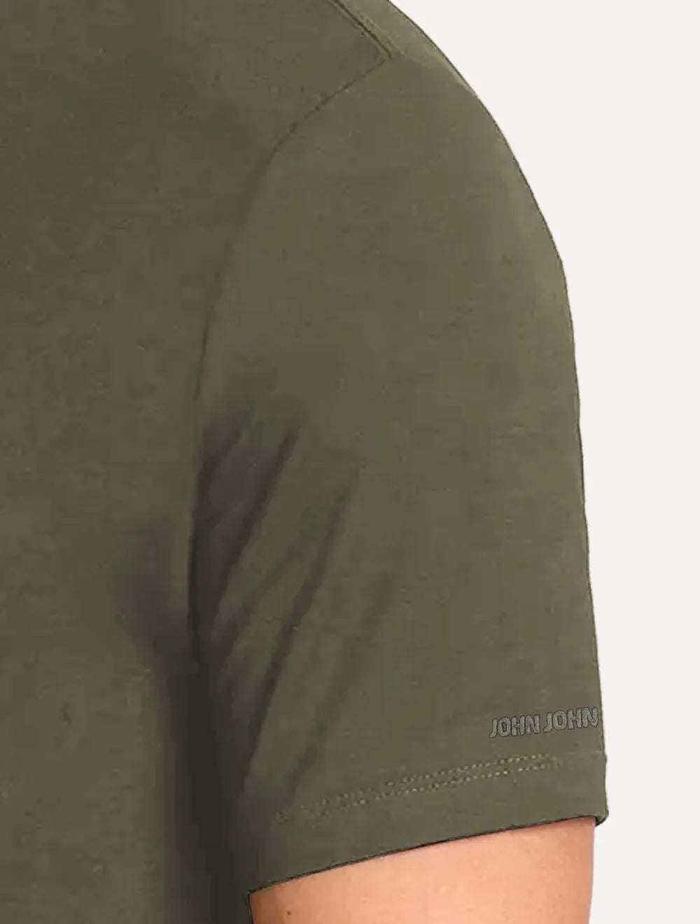 Camiseta John John Masculina Slim Fit Simple Verde Militar 
