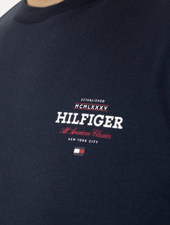 Camiseta Tommy Hilfiger Masculina Monotype All American Azul  Marinho