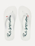 Chinelo Reserva Masculino Mar Script Branco