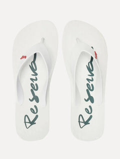 Chinelo Reserva Masculino Mar Script Branco