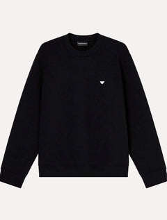 Blusa Moletom Emporio Armani Masculina Basica Preta