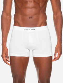 Cueca Calvin Klein Trunk Modern Logo Seamless Rib Branca