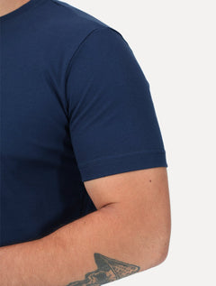 Camiseta K&J Black Premium Lisa Suedine Egípcio Azul Marinho