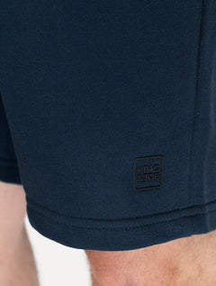 Bermuda King & Joe Masculina Moletom Comfort Logo Rubber Azul Marinho