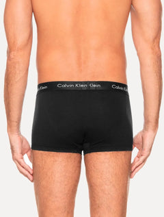 Cuecas Calvin Klein Low Rise Trunk Mescla Preta Branca Pack 4UN