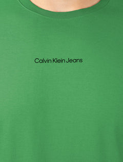 Camiseta Calvin Klein Jeans Masculina Institutional New Logo Verde