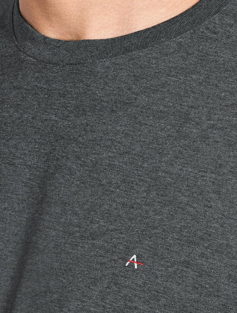 Camiseta Aramis Masculina Basic Light Logo Lisa Grafite